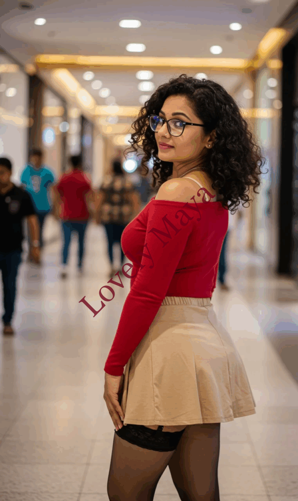 craiyon_125413_A_closeup_shot_In_a_bustling__warmly_lit_mall_corridor__a_skinny_but_attractive_Indian_40ish_woman_w-4.png